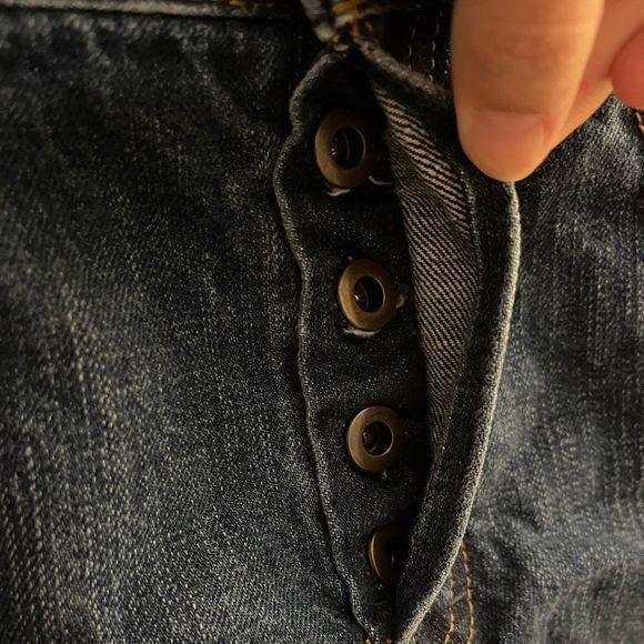 Free People Distressed Jean Shorts Size 27 - Picture 3 of 4